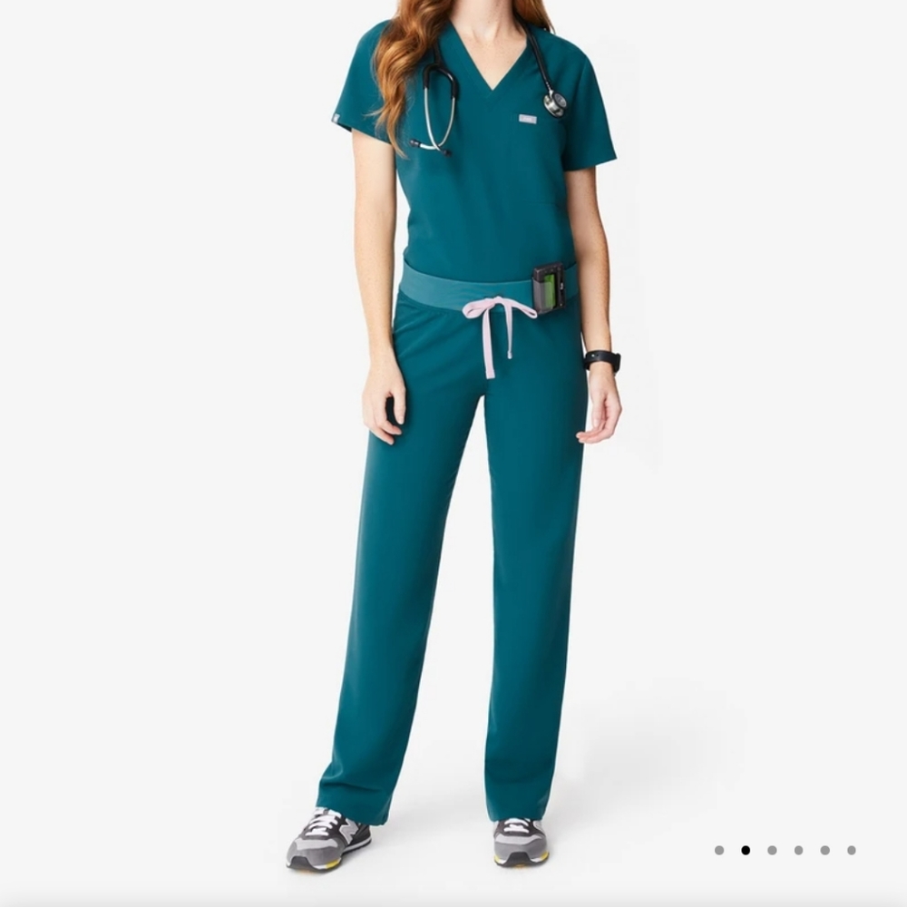 FiGs Carribean Blue scrub pants